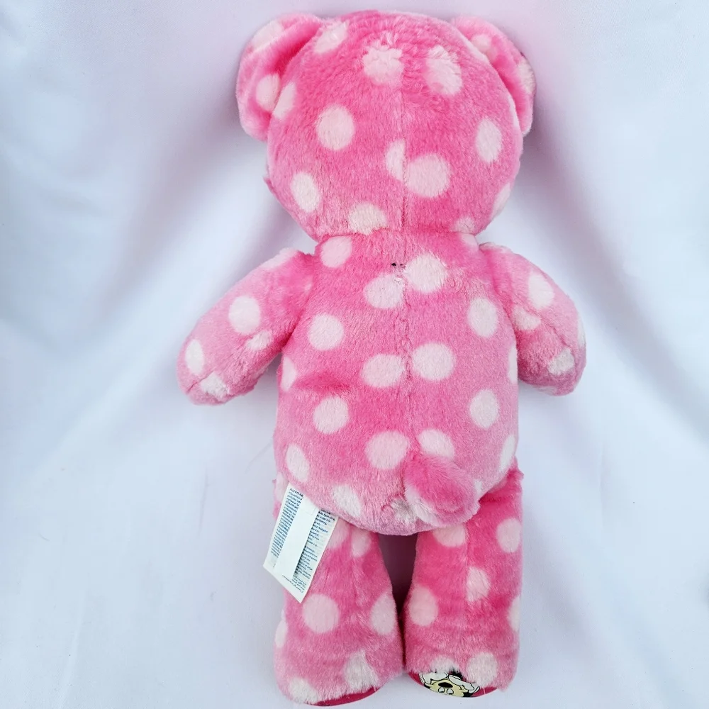 -Build A Bear Disney MINNIE MOUSE Pink Polka Dots Stuffed Animal (Flaw Pi… - Picture 2 of 10